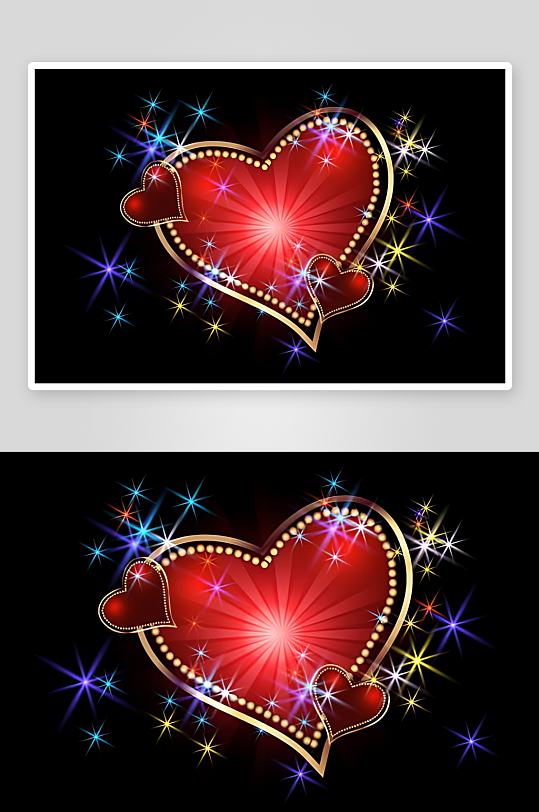爱心矢量设计素材-众图网