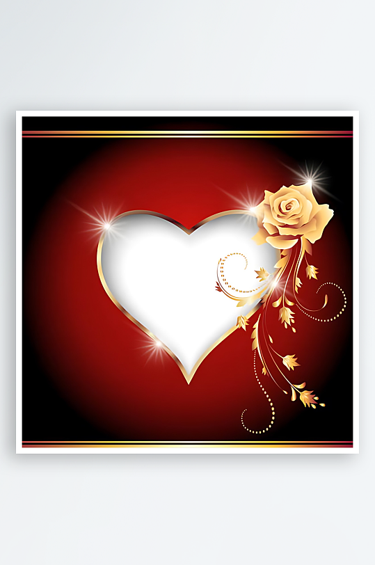 红心心形爱情矢量设计素材-众图网
