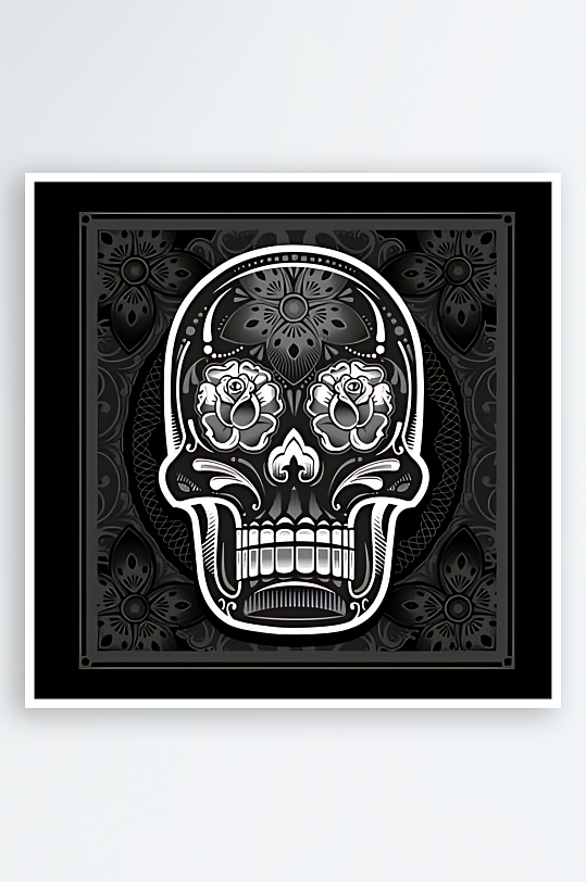 骷髅矢量设计素材-众图网