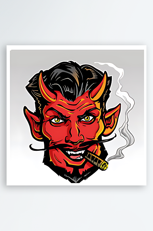 恶魔矢量设计素材-众图网