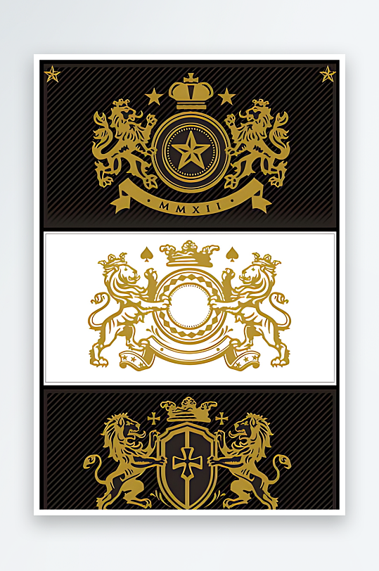 狮子图标矢量设计素材-众图网