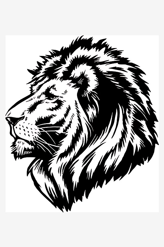 狮子图标矢量设计素材-众图网