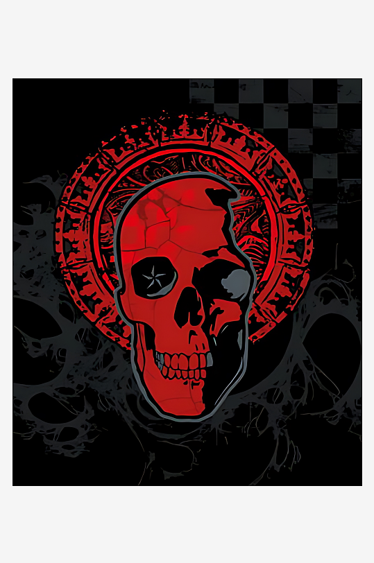 骷髅矢量设计素材-众图网