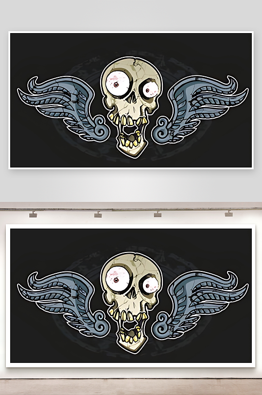 骷髅矢量设计素材-众图网