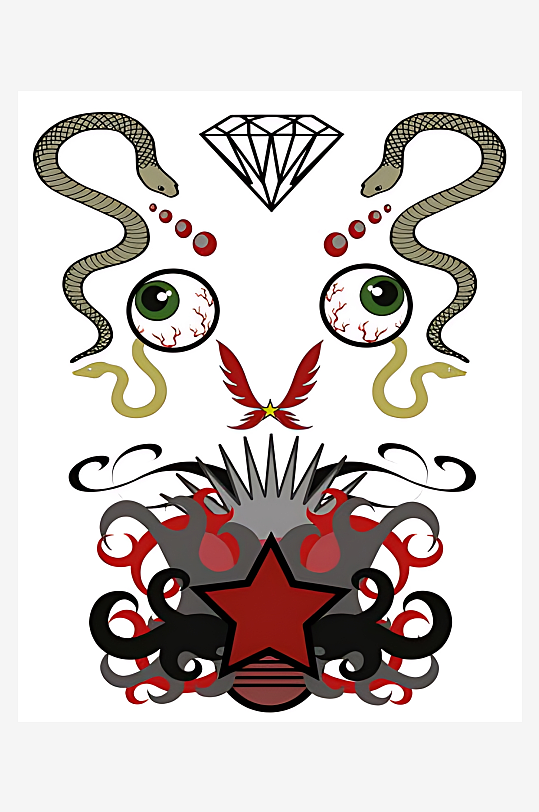 欧美摇滚设计风格-众图网