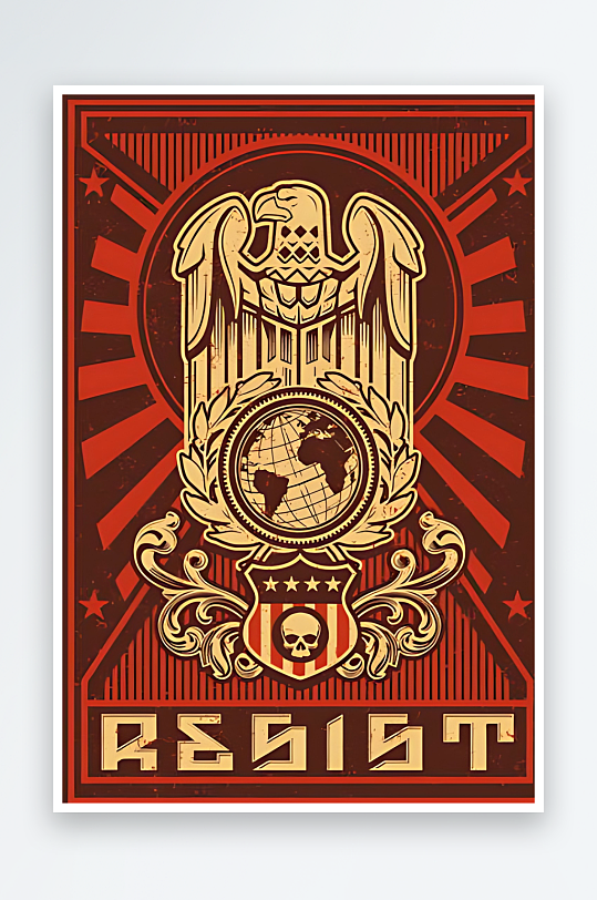 欧美摇滚图案T恤图案-众图网