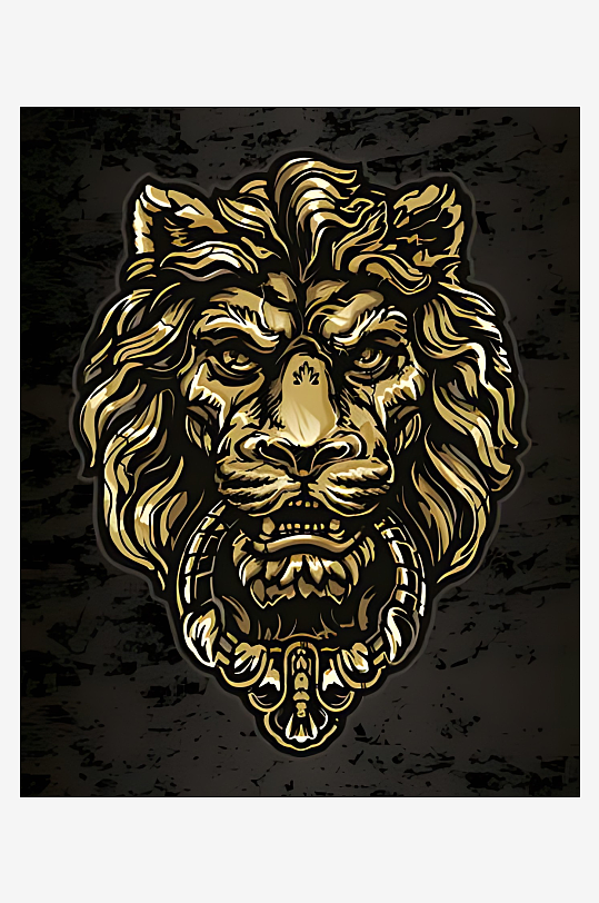 狮子矢量设计素材-众图网