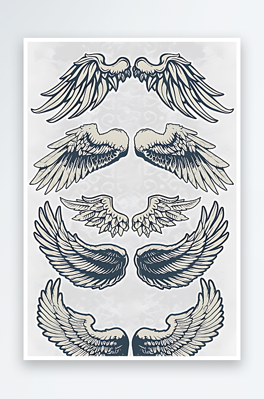 天使翅膀矢量设计素材-众图网