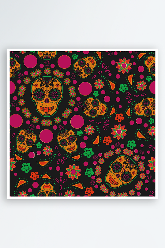 骷髅矢量设计素材-众图网