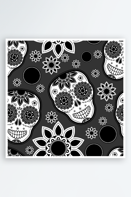 骷髅矢量设计素材-众图网