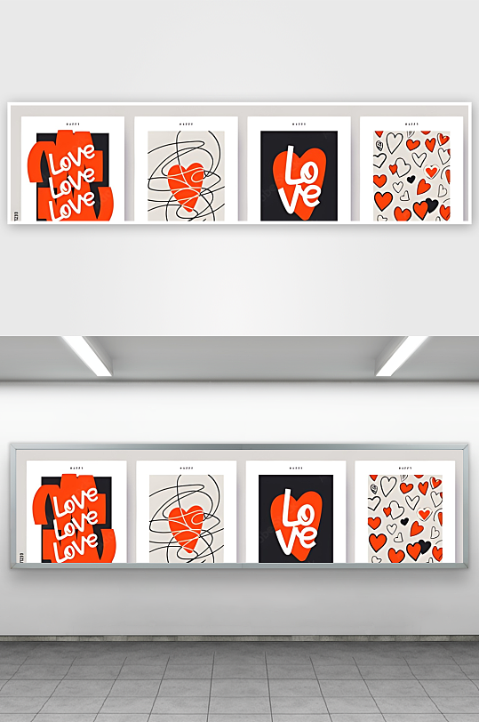 爱心甜蜜浪漫爱情-众图网