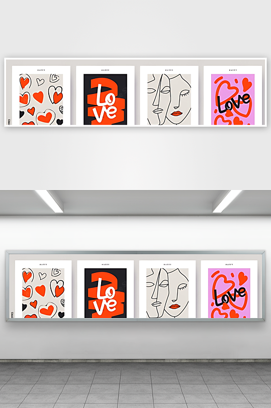 爱心甜蜜浪漫爱情-众图网