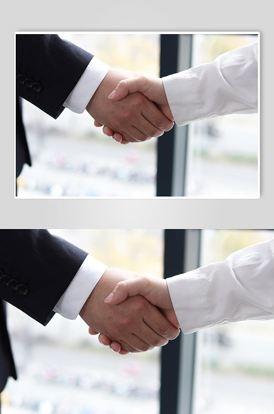 企业人物握手摄影图团队合作共赢照片