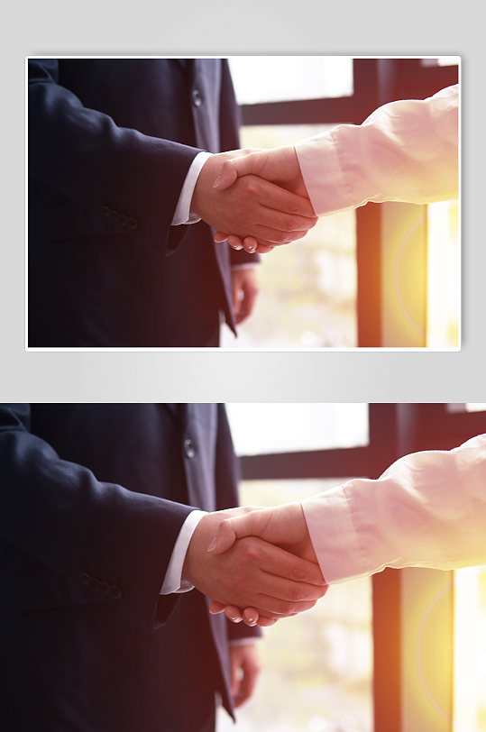 企业商务人士握手高清摄影图照片合作共赢