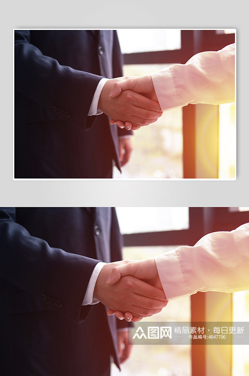 企业商务人士握手高清摄影图照片合作共赢素材