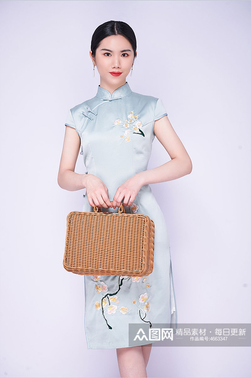 中国风优雅旗袍人物摄影图片素材