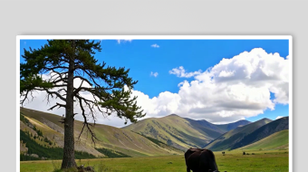 草原数字艺术AI春天风景MP4视频-众图网