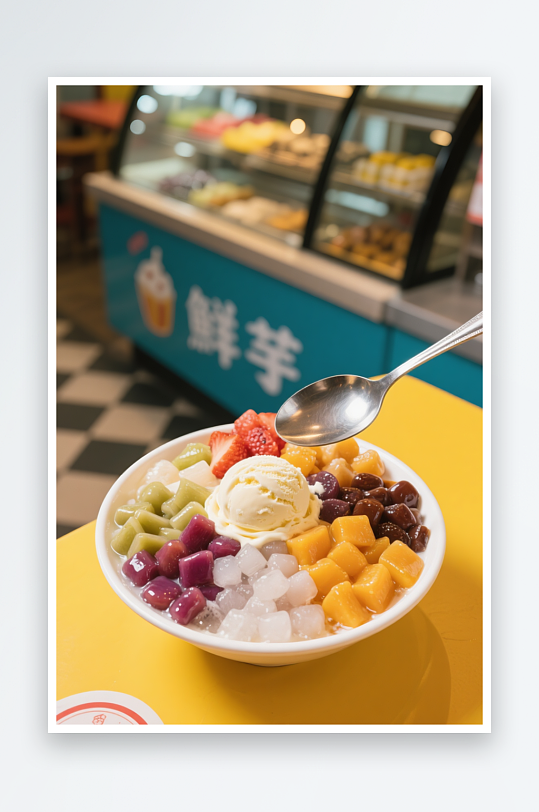 冰沙水果糖水店甜品糖水冷饮摄影图-众图网
