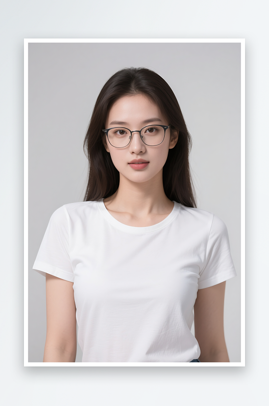 近视眼镜戴眼镜人物眼镜店摄影图-众图网