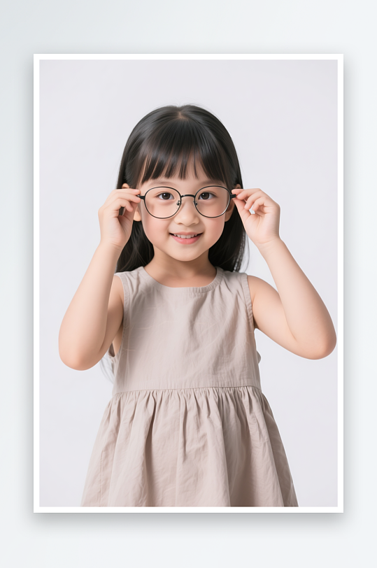 近视眼镜戴眼镜人物眼镜店摄影图-众图网