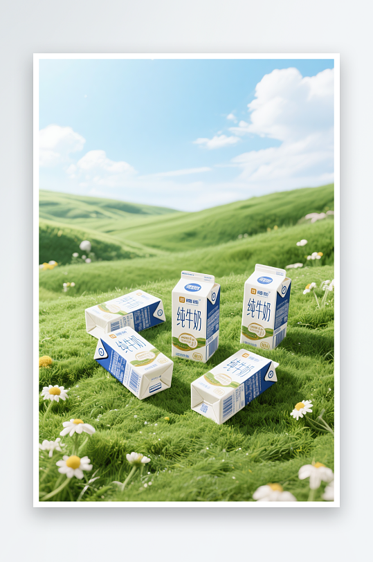 纯牛奶产品摄影图-众图网
