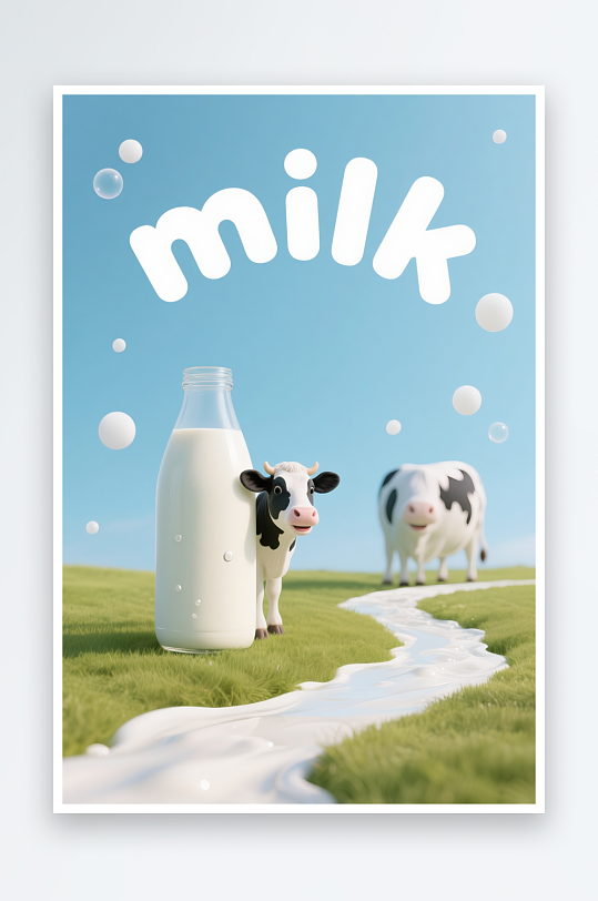 纯牛奶产品摄影图-众图网