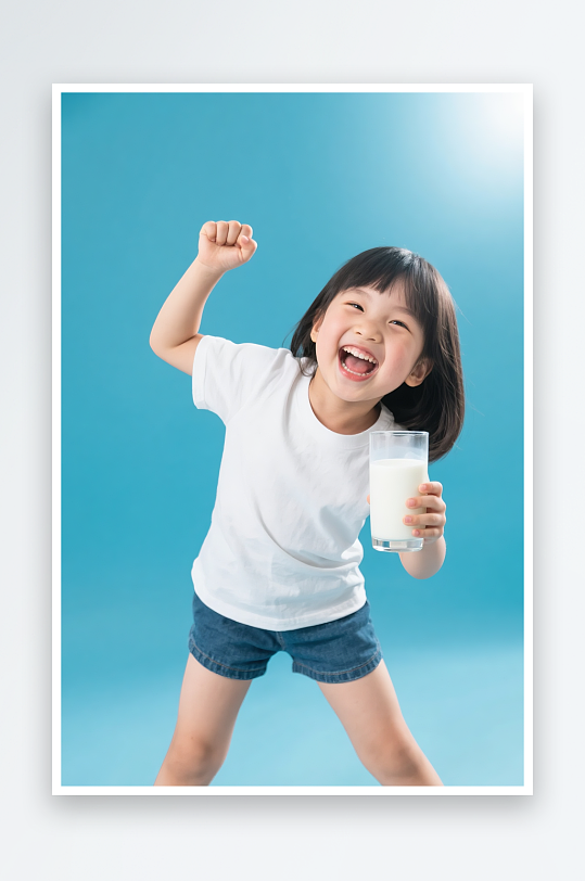 纯牛奶喝牛奶人物摄影图-众图网