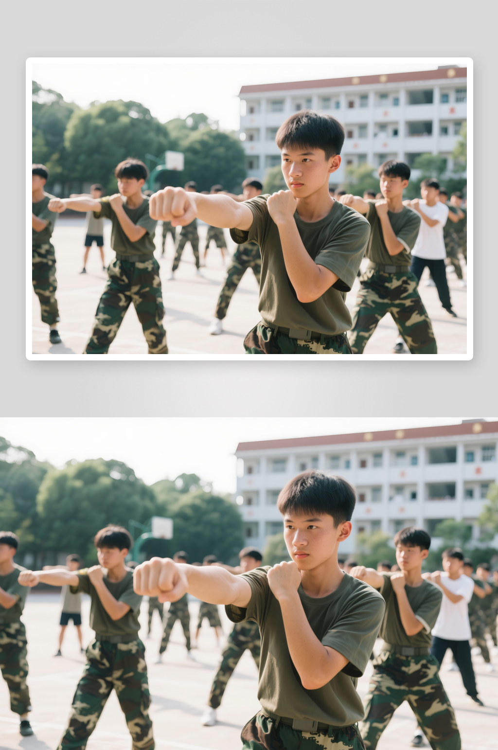 學(xué)校學(xué)生軍訓(xùn)夏令營(yíng)訓(xùn)練人物攝影圖素材