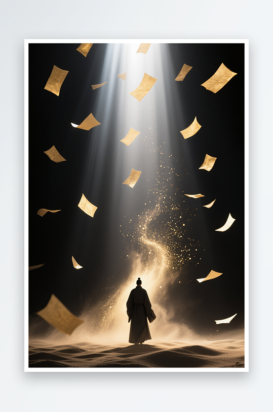 七月半中元节鬼节祭祖缅怀摄影图-众图网