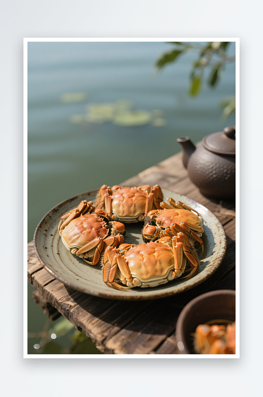 金秋蟹礼大闸蟹螃蟹美食摄影图-众图网