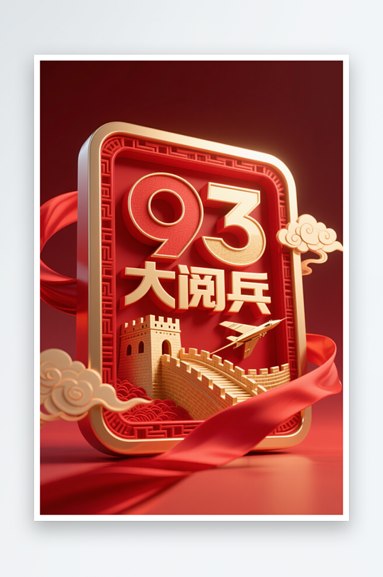93大阅兵抗战胜利80周年艺术字字体