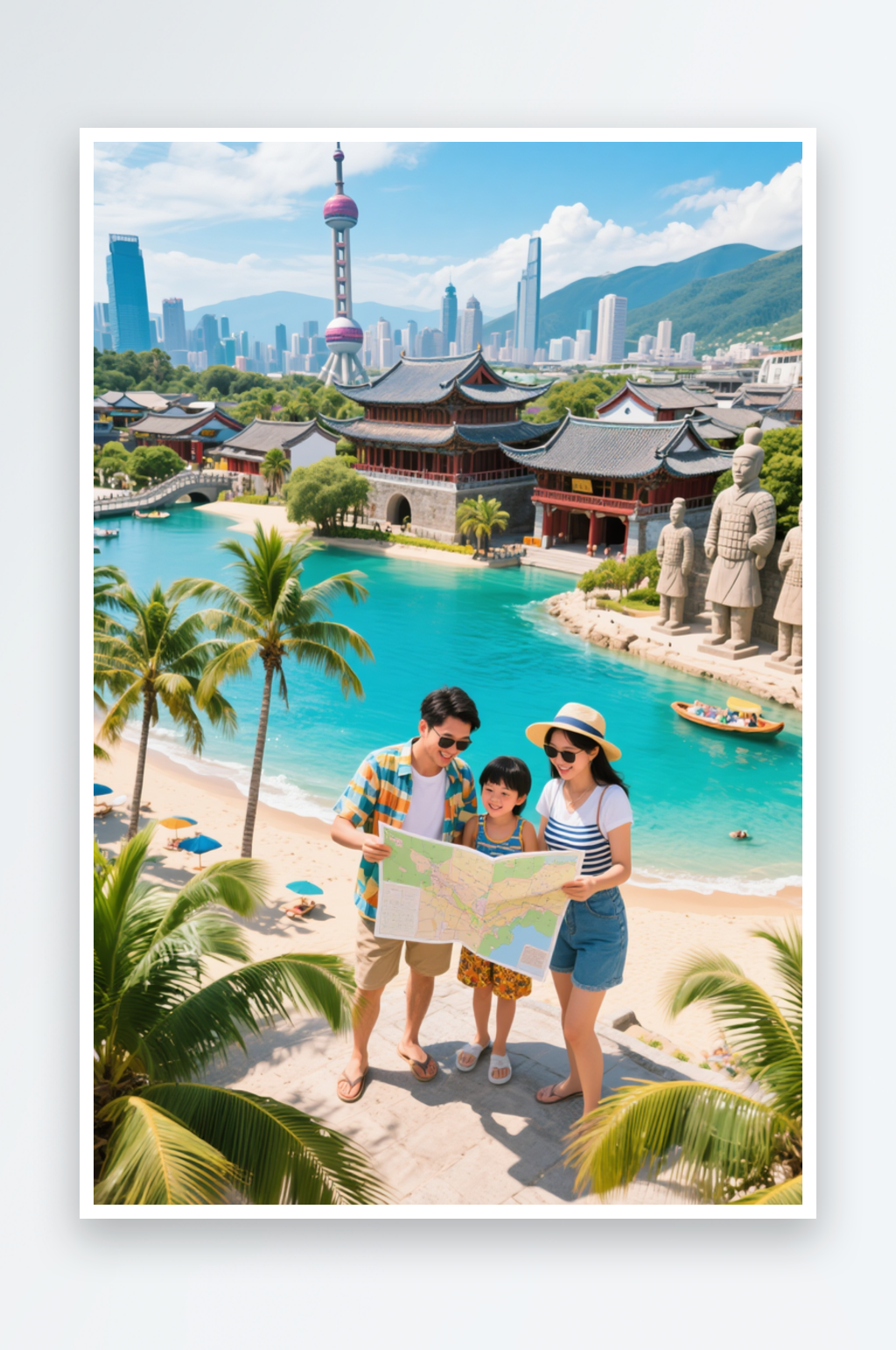 十一國慶節(jié)著名景點(diǎn)旅游人物攝影圖素材