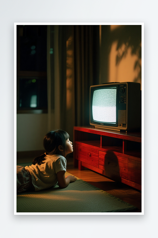 温馨看电视人物摄影图-众图网