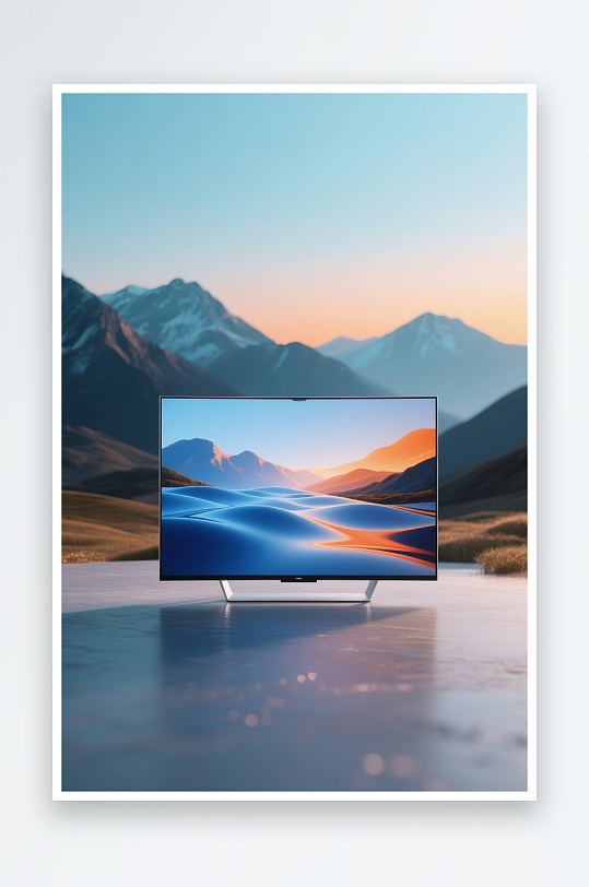 时尚电视机显示屏产品摄影图-众图网