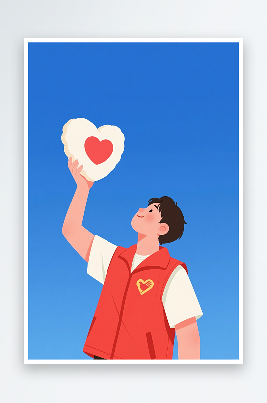 国际志愿者日人物插画-众图网