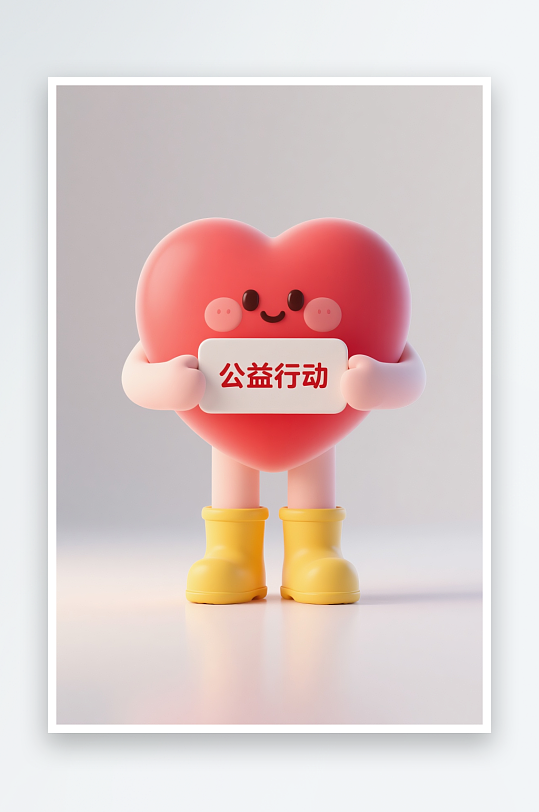 国际志愿者日爱心人物模型插画-众图网