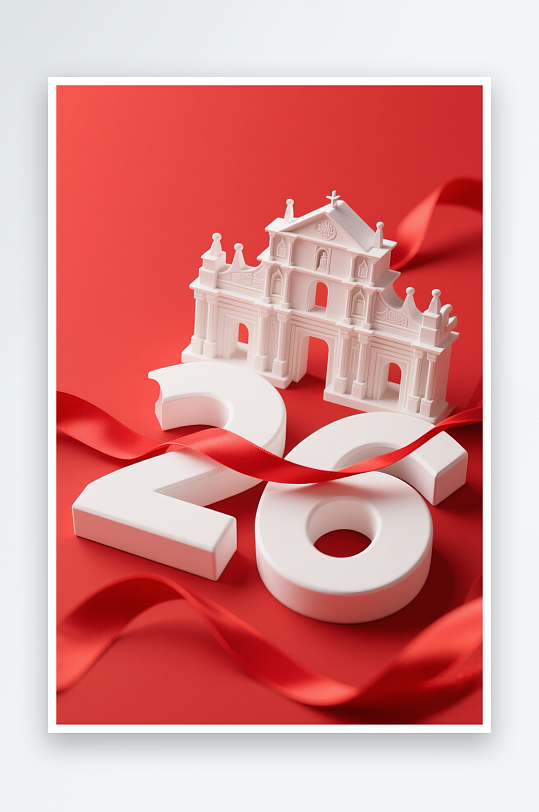 澳门MACAO回归纪念日插画背景图素材-众图网