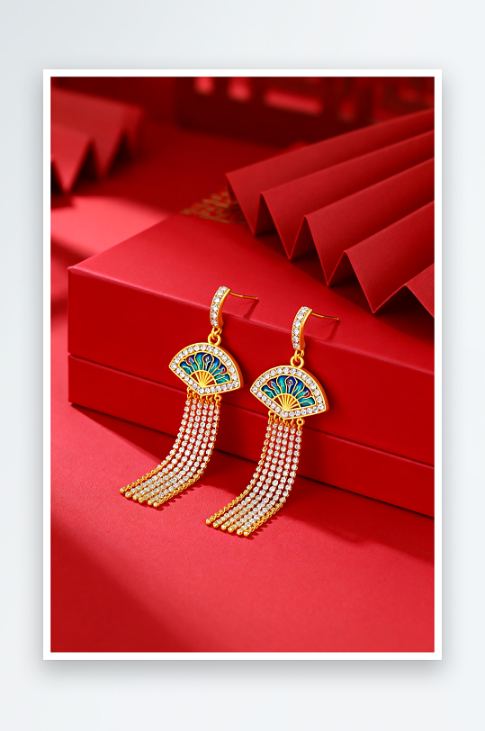时尚精致新年春节珠宝首饰黄金摄影图-众图网