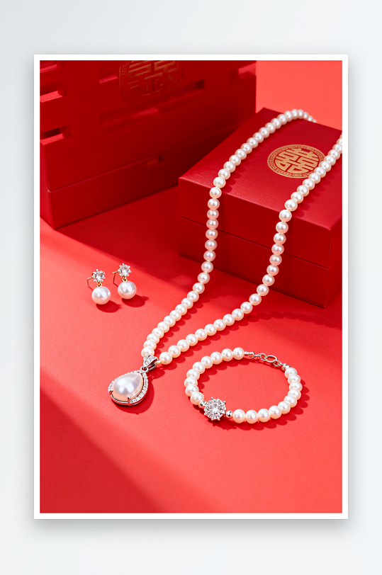 时尚精致新年春节珠宝首饰黄金摄影图-众图网