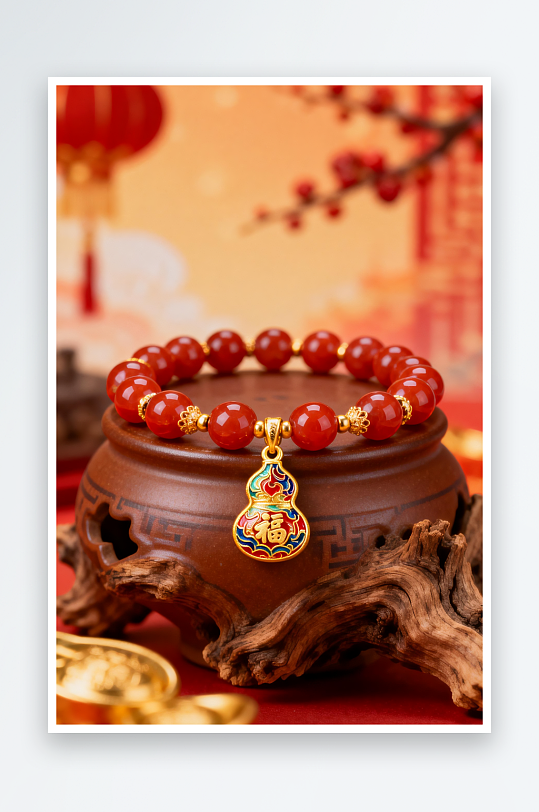 马年时尚精致新年春节珠宝首饰黄金摄影图-众图网