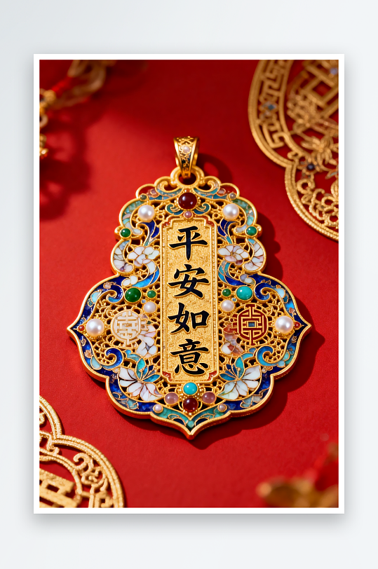 精致新年春节珠宝首饰黄金摄影图-众图网
