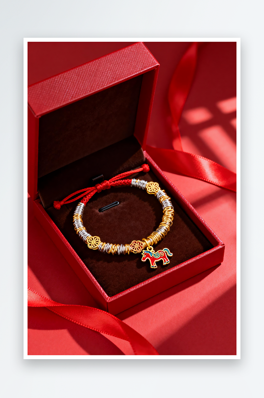 精致新年春节珠宝首饰黄金摄影图-众图网