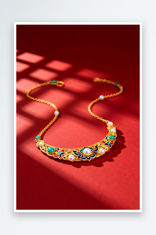 精致新年春节珠宝首饰黄金摄影图-众图网