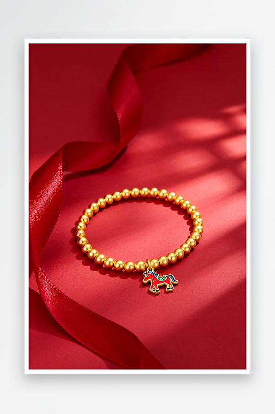 精致新年春节珠宝首饰黄金摄影图-众图网
