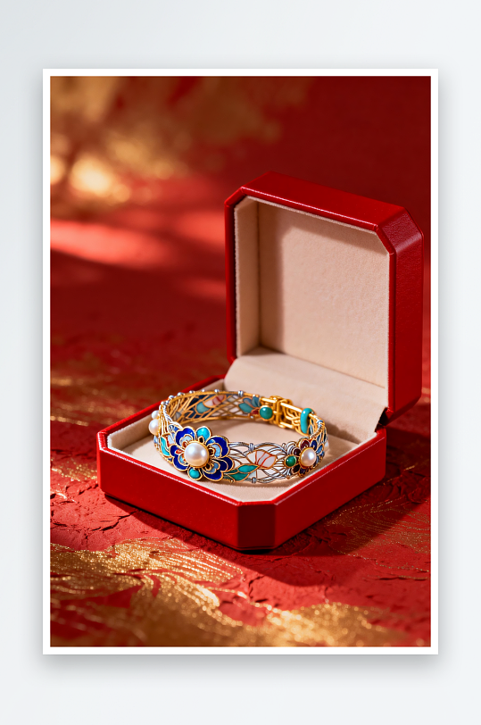 精致新年春节珠宝首饰黄金摄影图-众图网