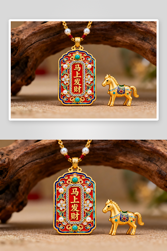 精致新年春节珠宝首饰黄金摄影图-众图网