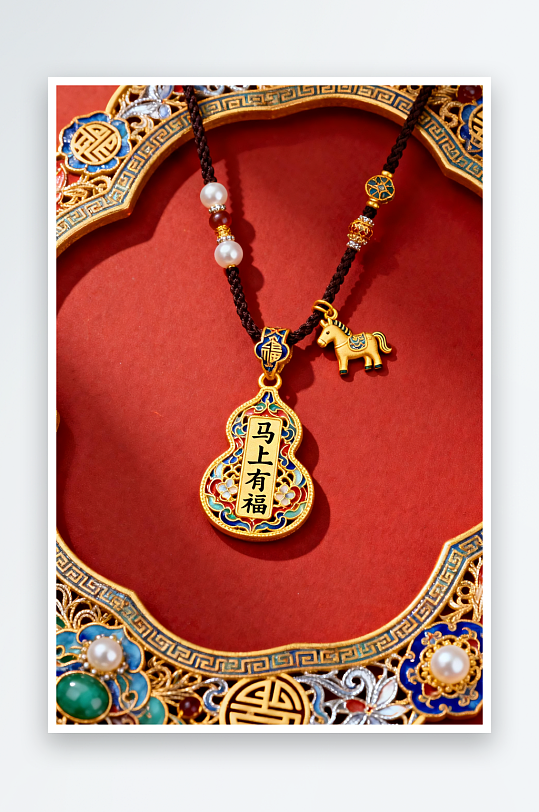 精致新年春节珠宝首饰黄金摄影图-众图网