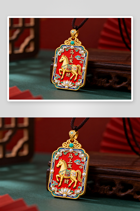 精致新年春节珠宝首饰黄金摄影图-众图网