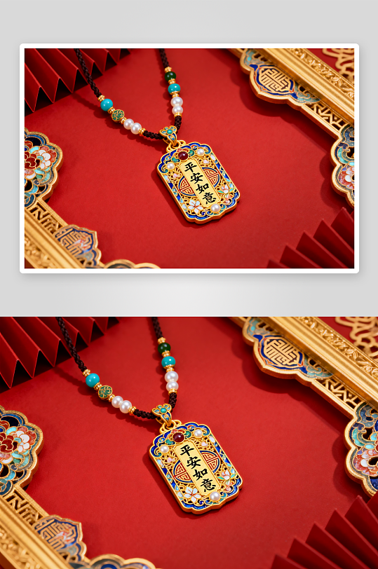 精致新年春节珠宝首饰黄金摄影图-众图网