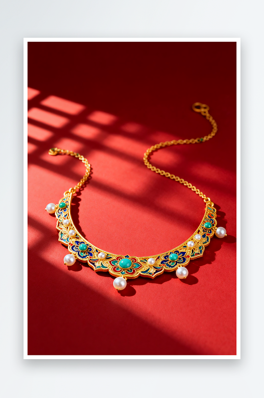 精致新年春节珠宝首饰黄金摄影图-众图网